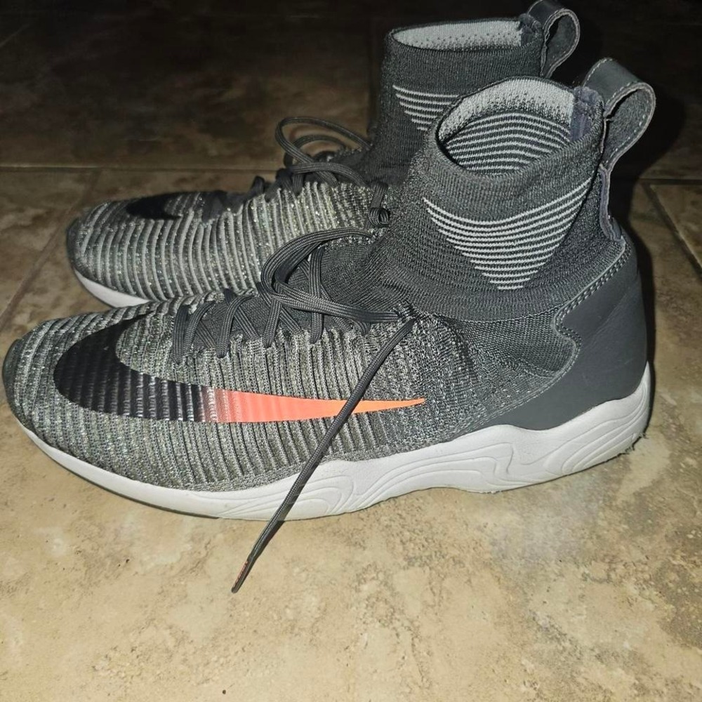 Nike Zoom Mercurial XI FK FC University Gray and Orange Men's Size‎ 12